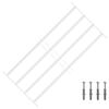 vidaXL Dro&scaron;ības restes logiem ar 4 &scaron;ķērsbāriem 63-114 cm