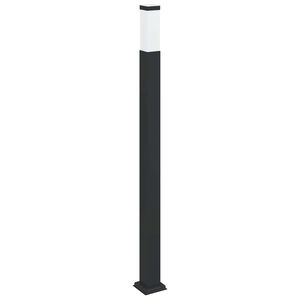 vidaXL stabveida gaismeklis, 110 cm, melns, IP44