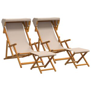 vidaXL Dīvāngalvs 4 pcs 3 Pozīcija Cieta eikalipta koksne Bē&scaron;a