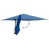 vidaXL Dārza parasols Azurblau 248,5 x 247,5 x 160 cm