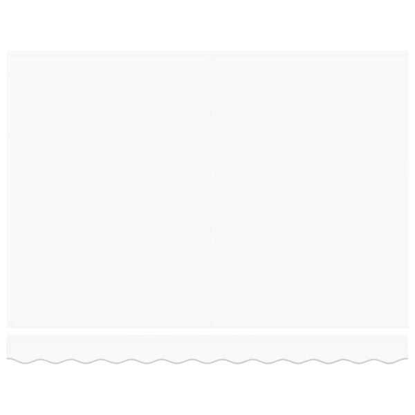 vidaXL Izvelkams jumtiņš Balts 350 x 250 cm Audums un Metāls