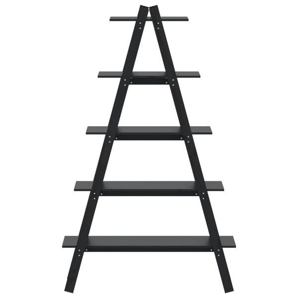 vidaXL 5 līmeņu plaukts, A-forma, 110x40x180,5 cm, priedes masīvkoks