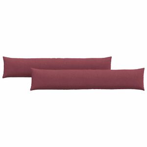 vidaXL Dīvāna spilveni 2 pcs Vīna sarkans 200 x 40 cm audums
