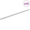 vidaXL Skapja stieple 12 gab. Sudraba 864 x 15 x 29 mm
