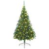 vidaXL Mākslīgais LED Ziemassvētku eglīte su 300 LED Zaļa 180 cm PVC