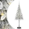 vidaXL Ziemassvētku eglīte su 150 LED Balts 120 cm PE un tērauds