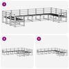 vidaXL Āra dīvānu komplekts 10 pcs Dabiska Cietā akācijas koks