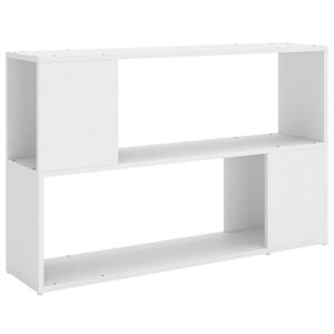 vidaXL grāmatu plaukts, 100x24x63 cm, inženierijas koks, balts