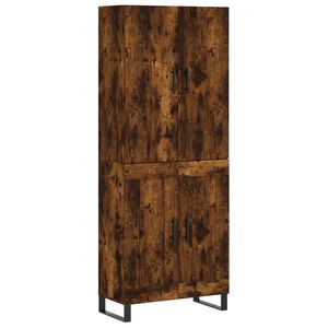 vidaXL augstais skapis, ozolkoka, 69,5x34x180 cm, inženierijas koks