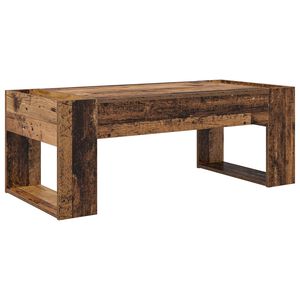 vidaXL Kafijas galdiņ&scaron; Vecs koks 110 x 50 x 41 cm Inženierijas koks