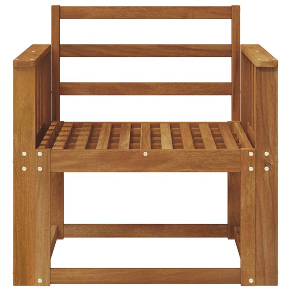 vidaXL Āra dīvāns Cietā akācijas koks Dabiska