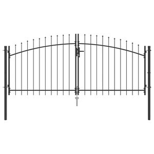 vidaXL Divviru vārti WOERDEN 299,5 x 149,5 cm Tērauds Atslēdzams