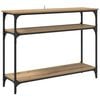 vidaXL Konsoles galds ar plauktu Artisānā ozols 100 x 29 x 75 cm
