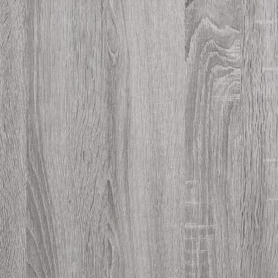 vidaXL 2-līmeņu sienas plaukts, pelēks, 60x21x51 cm, koks