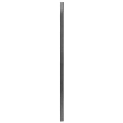 vidaXL žoga panelis ar stabiem, pulverkrāsota dzelzs, 6x1,6 m, pelēks