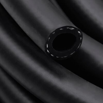 vidaXL hibrīda gaisa šļūtene, melna, 0,6", 5 m, gumija un PVC