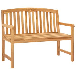 vidaXL Rokām cirsts rozā sols 114 x 60,5 x 95 cm Ciets tek&scaron;a koks