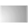 vidaXL LED vannas spogulis Caurspīdīgs 80 x 50 cm rūdīts stikls