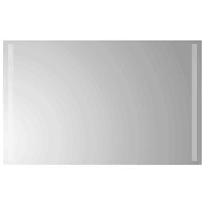 vidaXL LED vannas spogulis Caurspīdīgs 80 x 50 cm rūdīts stikls