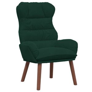 vidaXL atpūtas krēsls Tum&scaron;i zaļ&scaron; 69 x 74 x 93 cm Samts