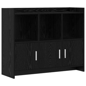 vidaXL Puse Melns ozols 98,5 x 33 x 80 cm Inženierijas koks