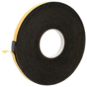 vidaXL Pa&scaron;līpo&scaron;a putas lente 10 gab. Melns 15mm x 10m CR putuplasts