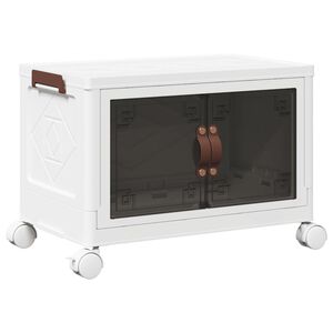 vidaXL sakraujami glabā&scaron;anas kaste ar riteņiem, 28 L, 48,5x29,5x33 cm