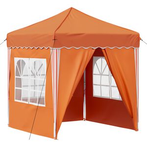 vidaXL Pop-up svinību teltis Oranža 195 x 195 x 245 cm Oksforda audums