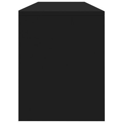 vidaXL TV skapītis, 120x30x37,5 cm, melns, skaidu plāksne