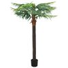 vidaXL mākslīgais augs, fēnikspalma ar podiņu, 215 cm, zaļa