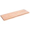vidaXL vannasistabas letes virsma 120x40x(2-4)cm apstrādāts masīvkoks