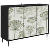 vidaXL Puse GOTHA Melns ozols 102 x 33 x 76 cm Inženierijas koks