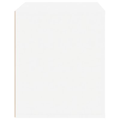 vidaXL naktsskapītis, spīdīgi balts, 50x39x47 cm