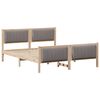 vidaXL Gultas rāmis Braun un taupe 160 x 200 cm Priedes masīvkoks