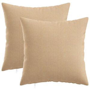 vidaXL Spilvenu pārvalks 2 gab. HEERLEN Krēmkrāsa 30 x 30 cm Audums
