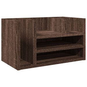 vidaXL rakstāmgalda organizators, ozolkoka, 44,5x24x25 cm, koks