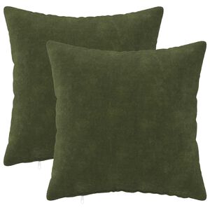 vidaXL Spilvenu pārvalks 2 pcs HEERLEN Zaļa 30 x 30 cm