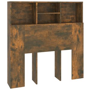 vidaXL gultas galvgalis ar plauktu, ozolkoka krāsa, 100x19x103,5 cm