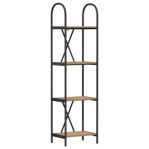 vidaXL Grāmatu plaukts 4 līmeņi 40 x 30 x 146 cm Inženierijas koks