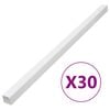 vidaXL kabeļu kanāli, 50x25 mm, 30 m, PVC