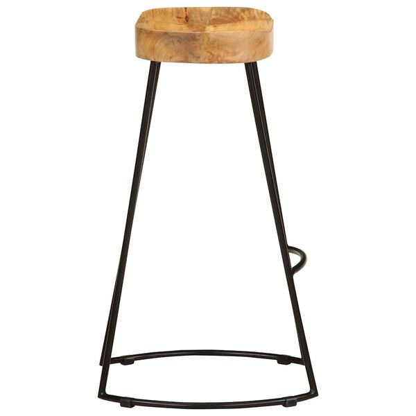 vidaXL bāra krēsli, 2 gab., mango masīvkoks