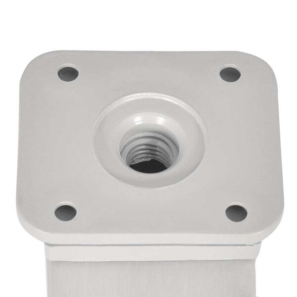 vidaXL Dīvāna kājas 4 pcs Sudraba 38 x 38 x 180 mm Dzelzs