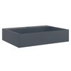 vidaXL izlietne, 50x38x11 cm, minerālu un marmora materiāls, pelēka
