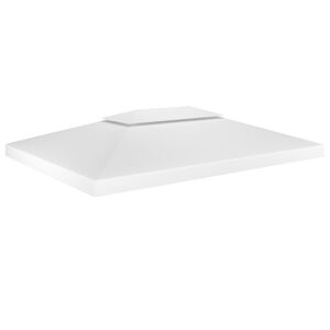 vidaXL nojumes jumta pārsegs, divdaļīgs, 310 g/m&sup2;, 4x3 m, balts