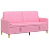 vidaXL Sofas ar uzglabā&scaron;anu Rozā 172 x 78 x 87 cm Poliesters