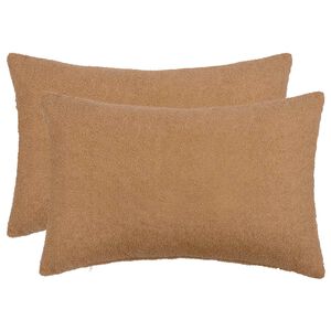 vidaXL Spilvenu pārvalks 2 gab. HEERLEN Bē&scaron;a 30 x 50 cm Boucl&eacute;