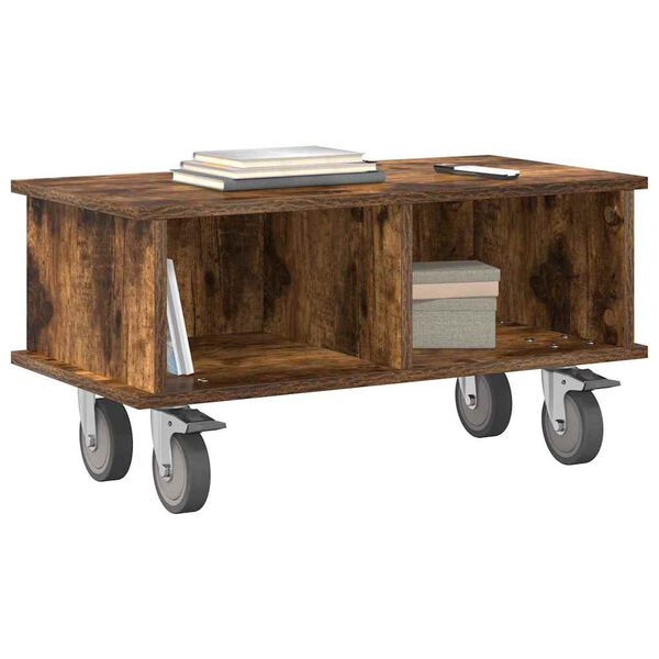 vidaXL Televizora stends Dūmaka ozols 68,5 x 35 x 35 cm