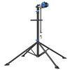 vidaXL velosipēdu remonta statīvs, salokāms, 108-188 cm zils tērauds