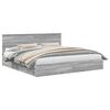 vidaXL Glabā&scaron;anas gulta Pelēks Sonoma 200 x 200 cm Inženierijas koks