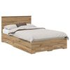 vidaXL Gultas rāmis Artisānā ozols 120 x 190 cm Inženierijas koks